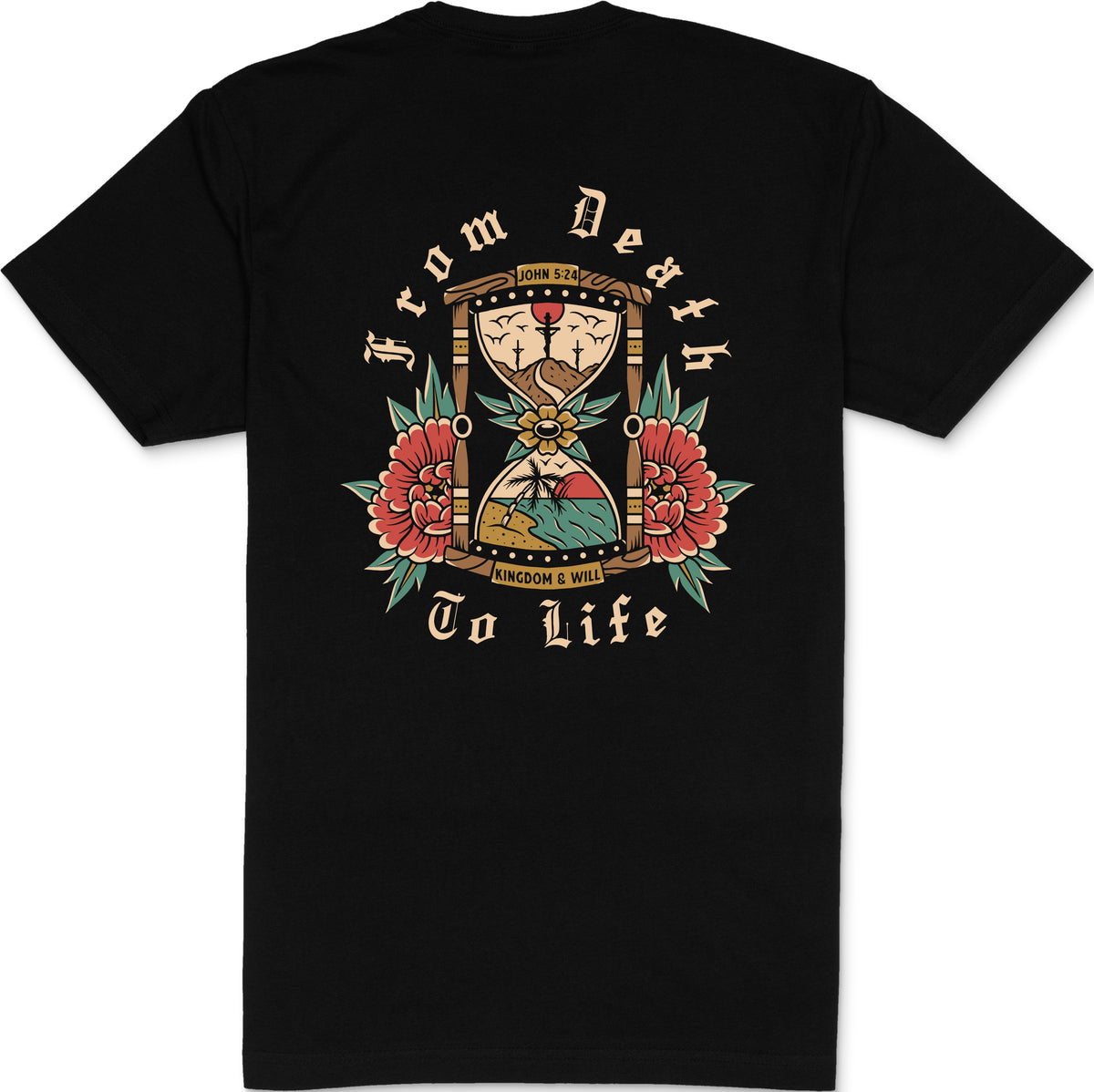 Death to Life T-Shirt (Black) – Kingdom & Will