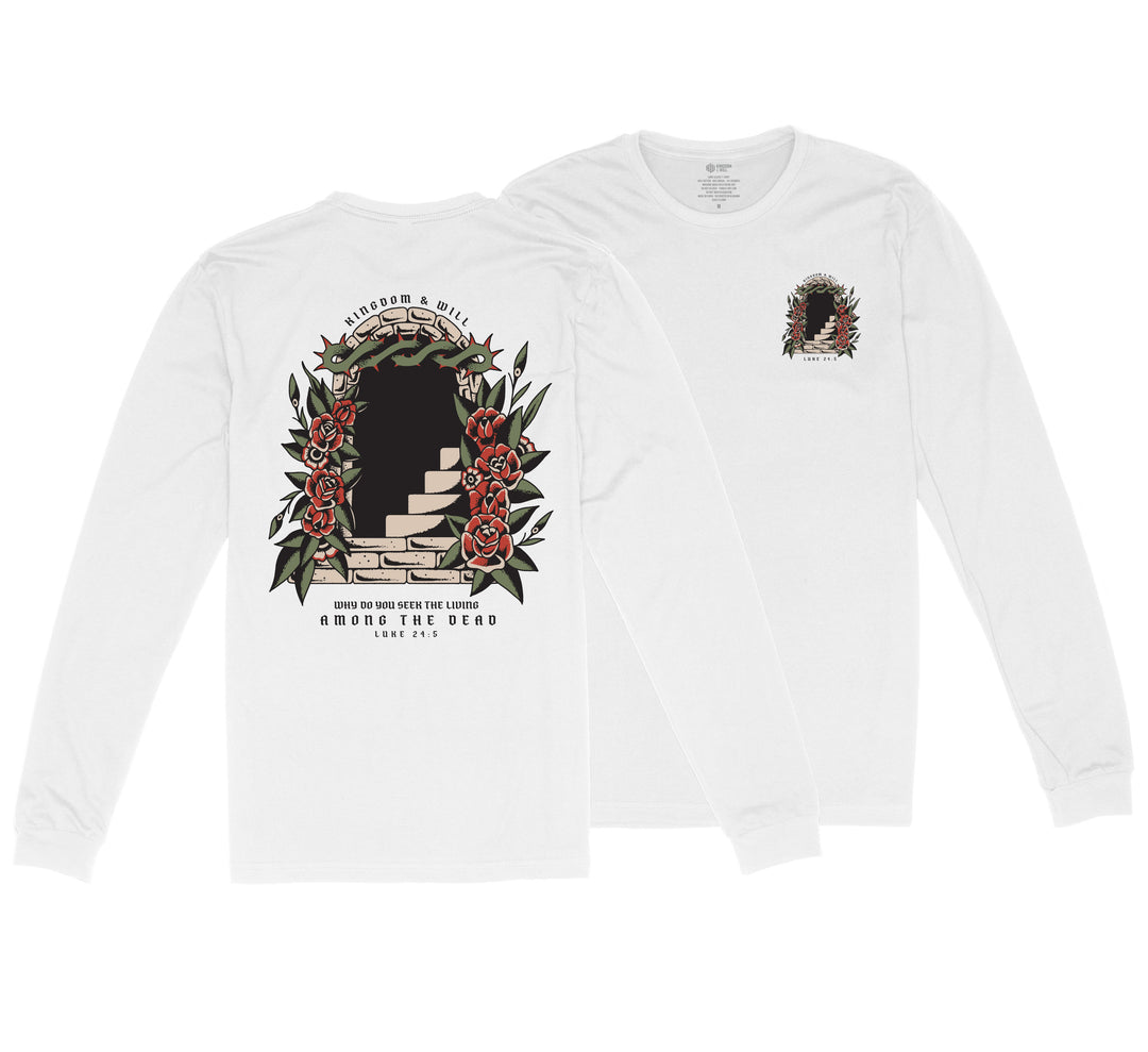 Empty Tomb Long Sleeve T-Shirt (White)