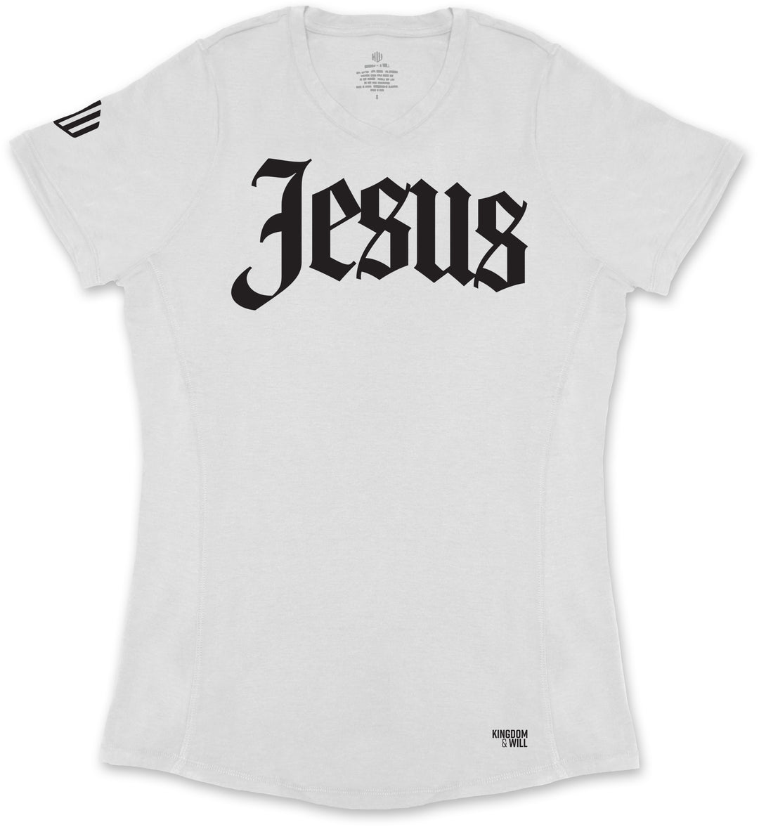 Jesus Ladies' T-Shirt (White & Black)