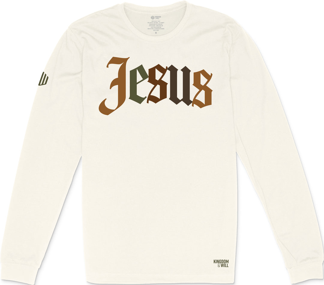 Jesus Long Sleeve T-Shirt (Earth)