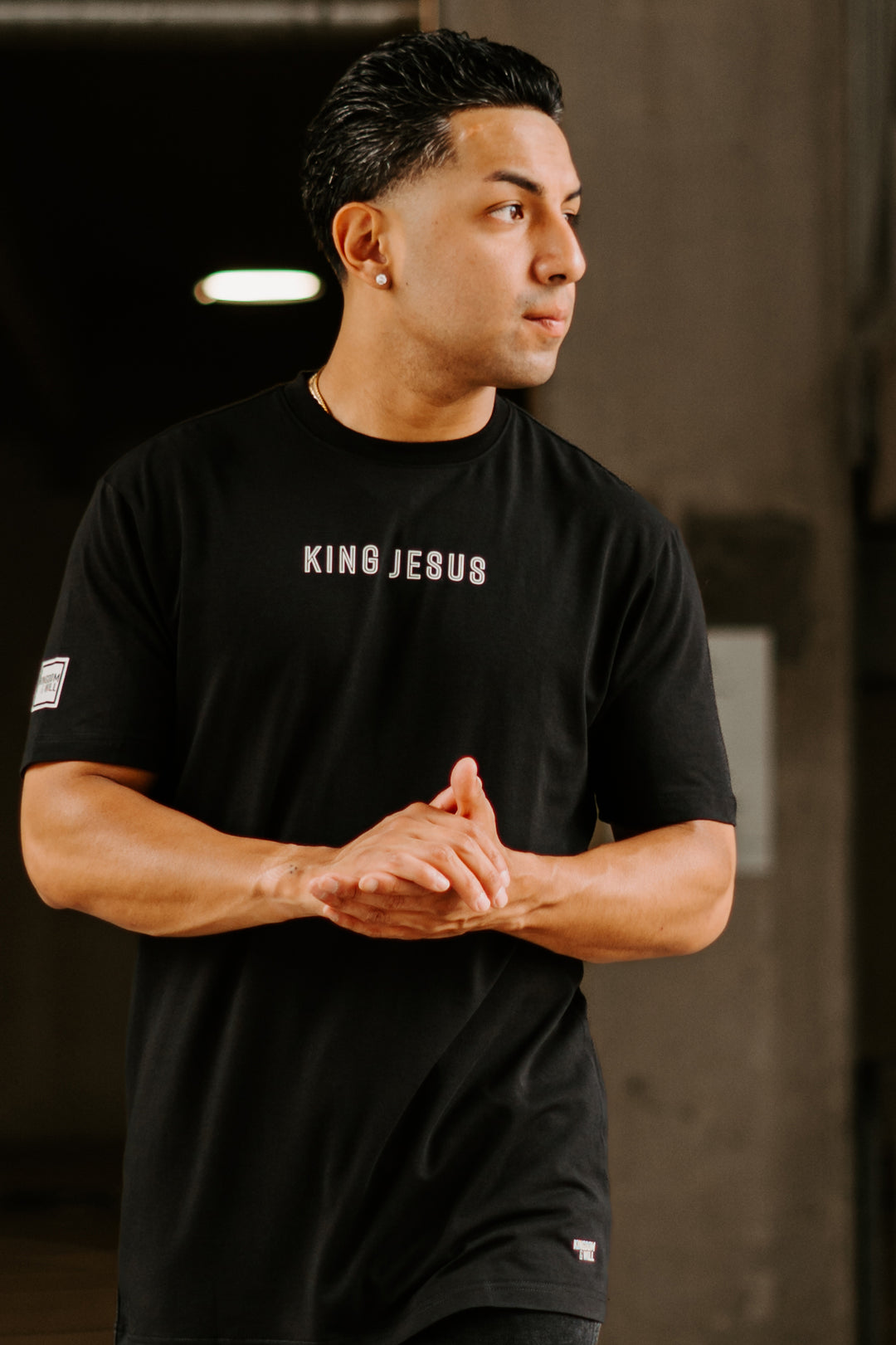 King Jesus T-Shirt (Black & Greige)