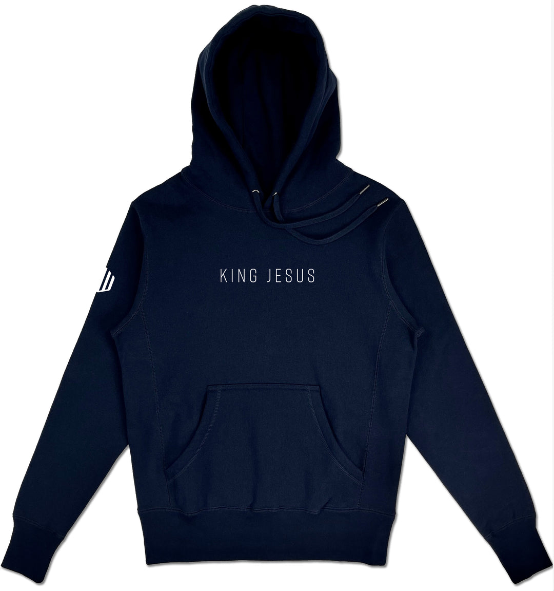 King Jesus Elevated Hoodie (Navy & White)