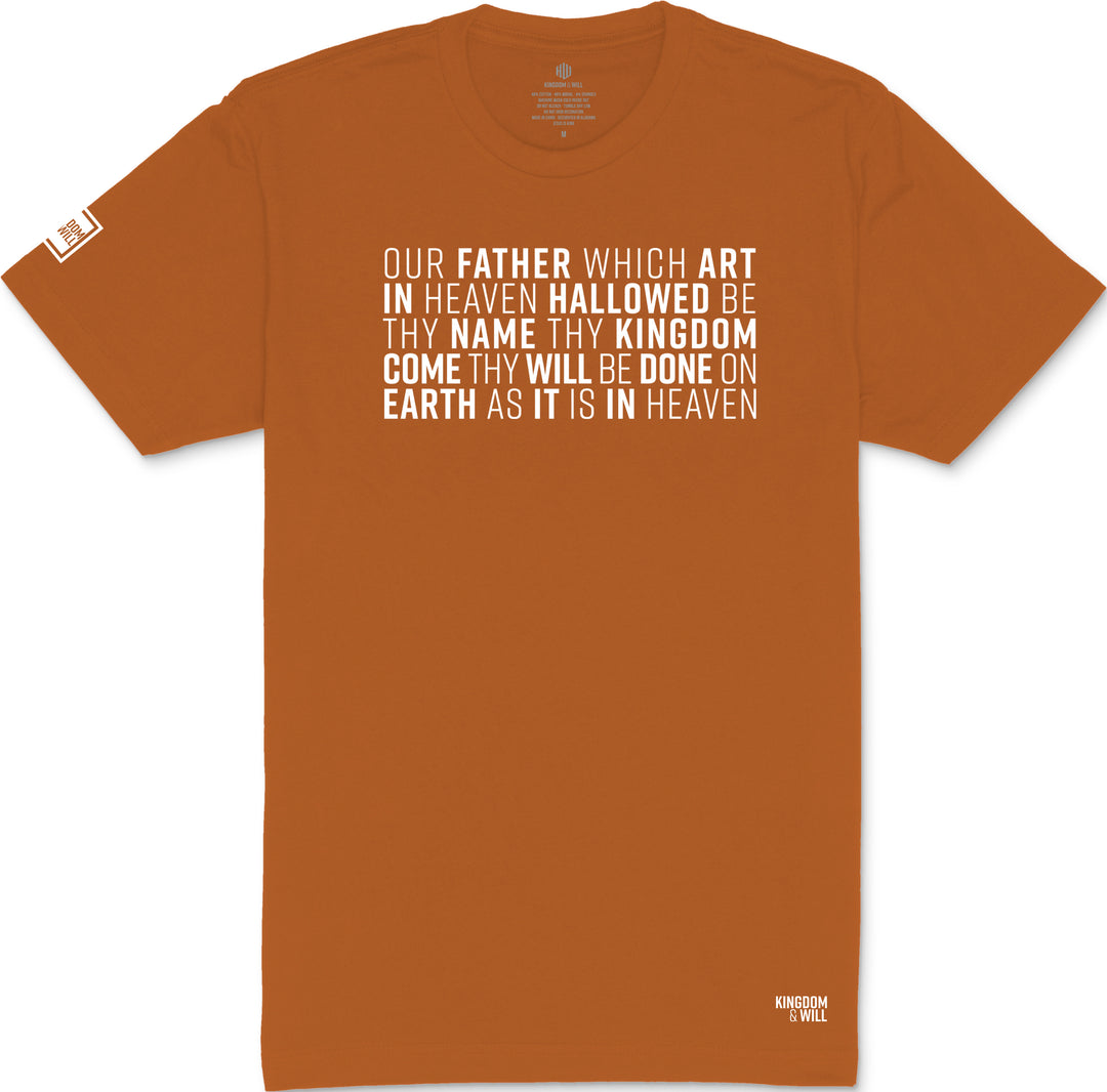 Lord's Prayer T-Shirt (Harvest & White)