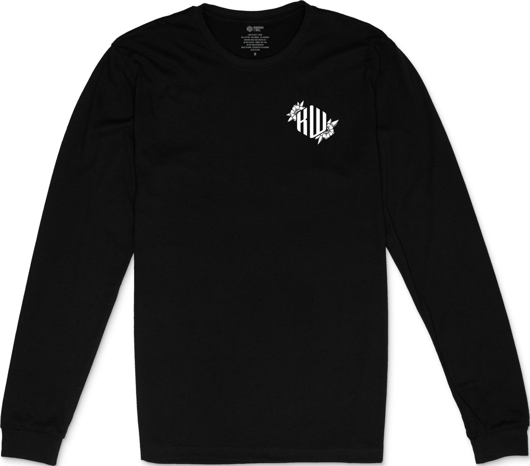 Philippians 4:13 Long Sleeve T-Shirt (Black & White)