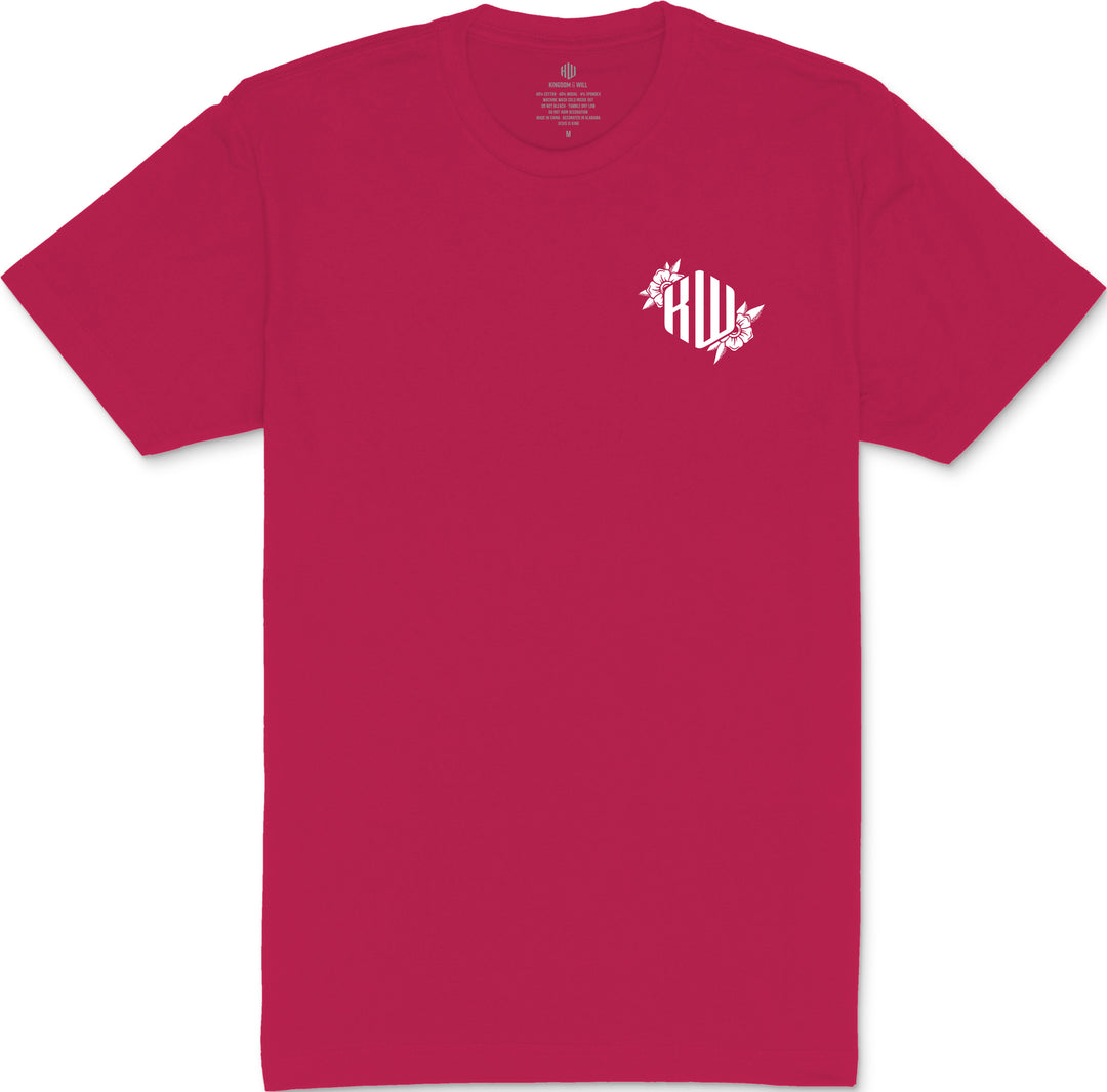 Philippians 4:13 T-Shirt (Magenta & White) B-Stock