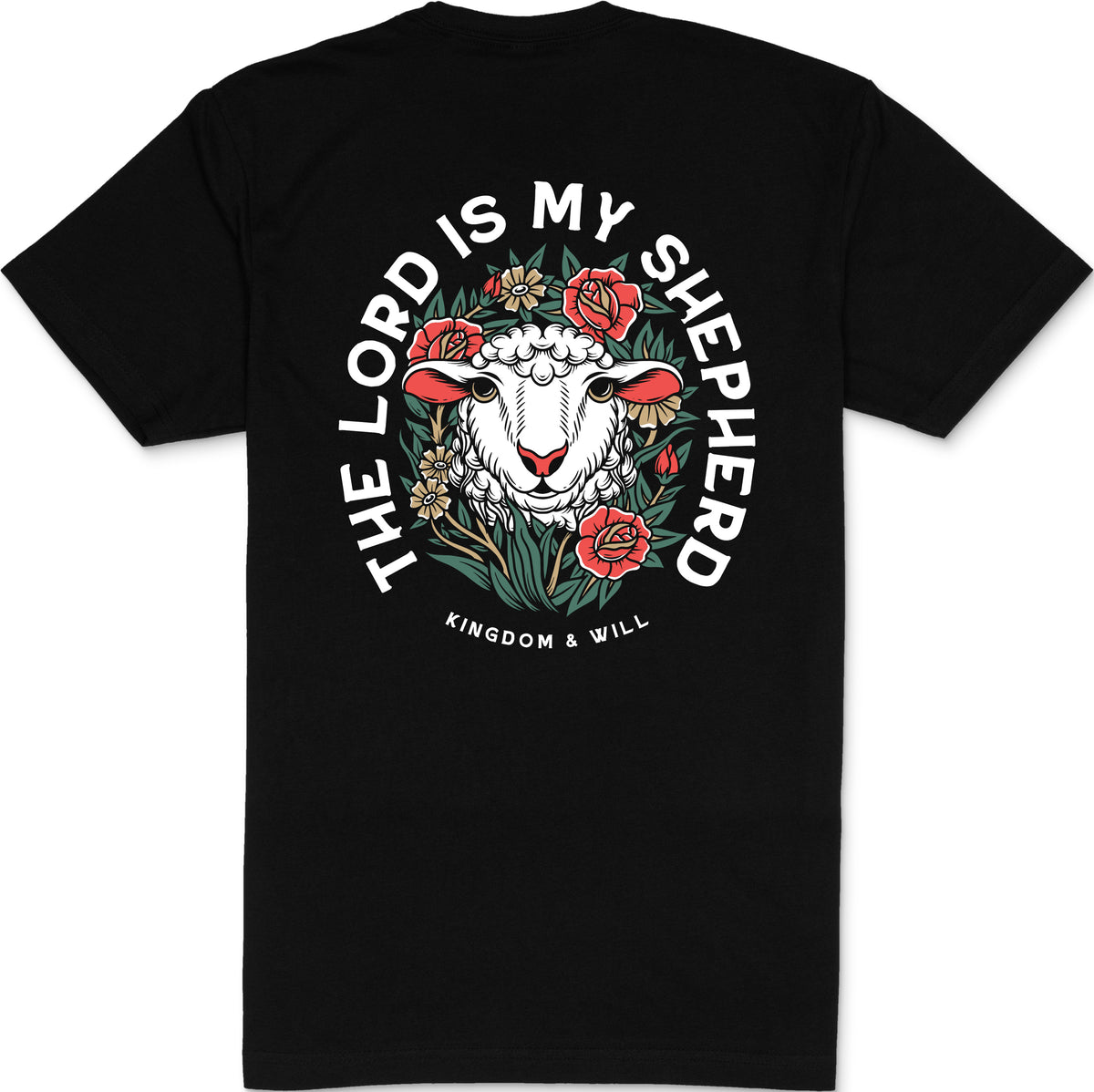 Psalm 23 T-Shirt (Black) – Kingdom & Will