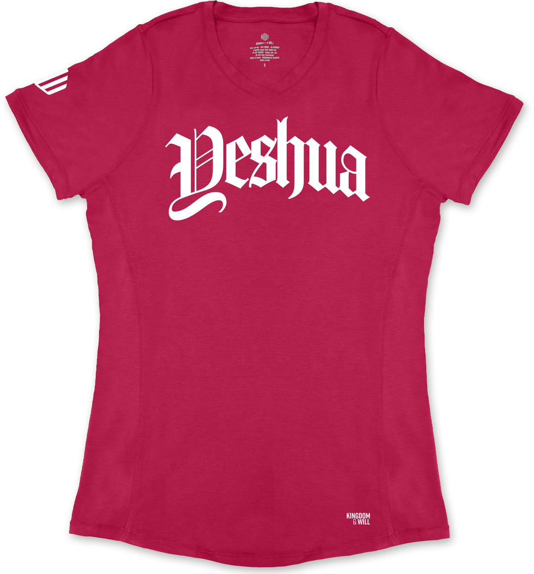 Yeshua Ladies' T-Shirt (Magenta & White) B-Stock