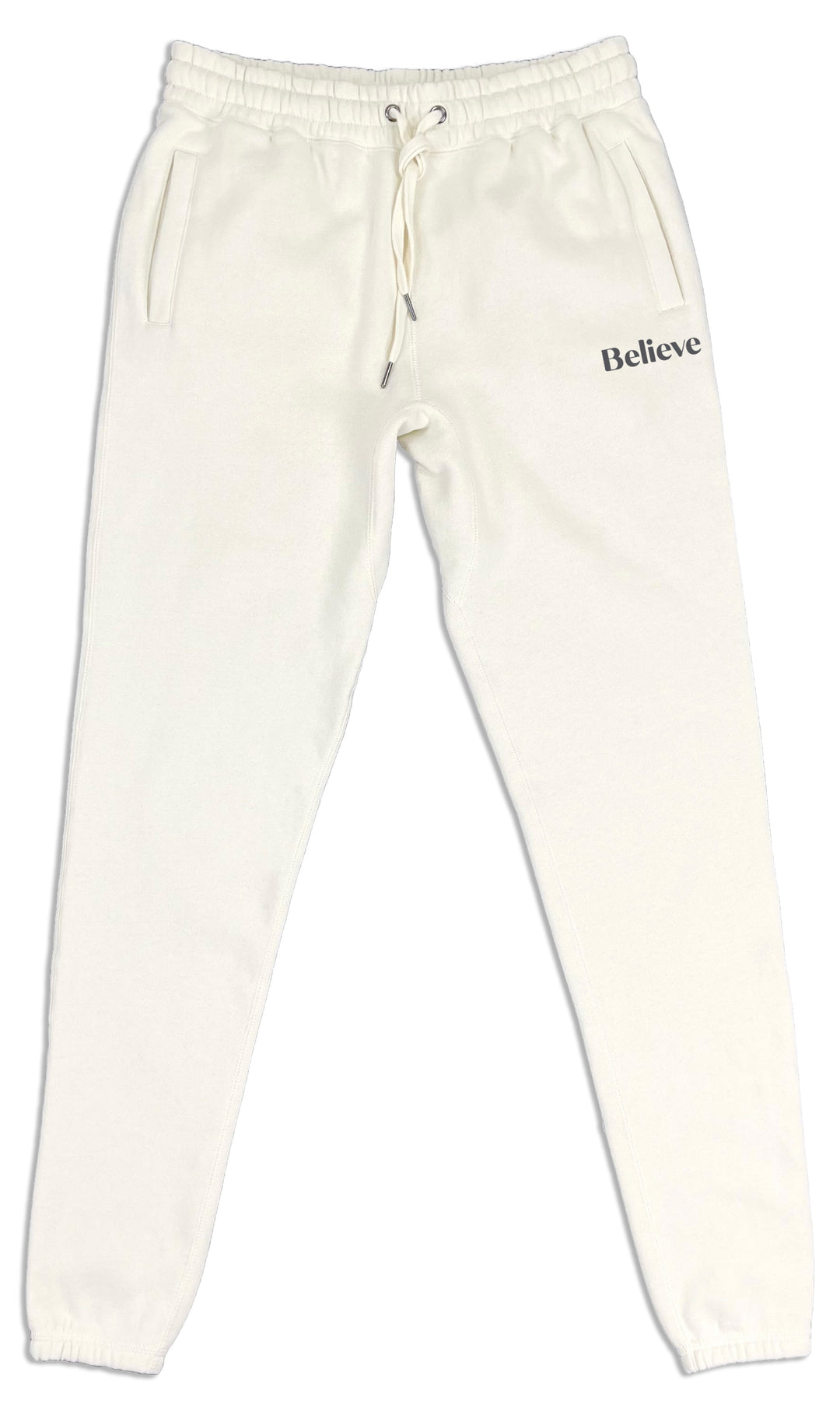 Believe Sweatpants (Bone & Charcoal) - Kingdom & Will