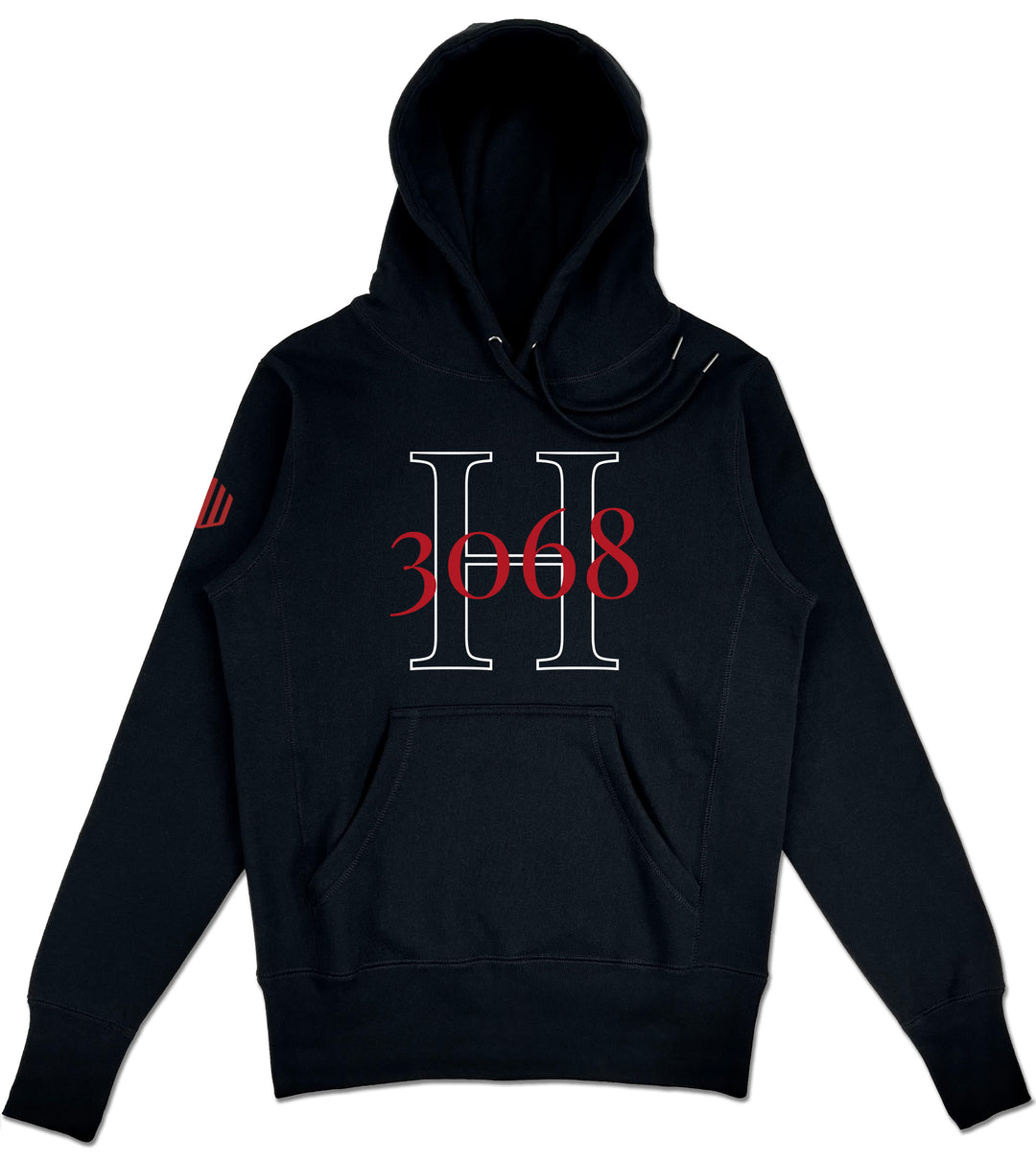 H3068 Elevated Hoodie (Black & Red) - Kingdom & Will