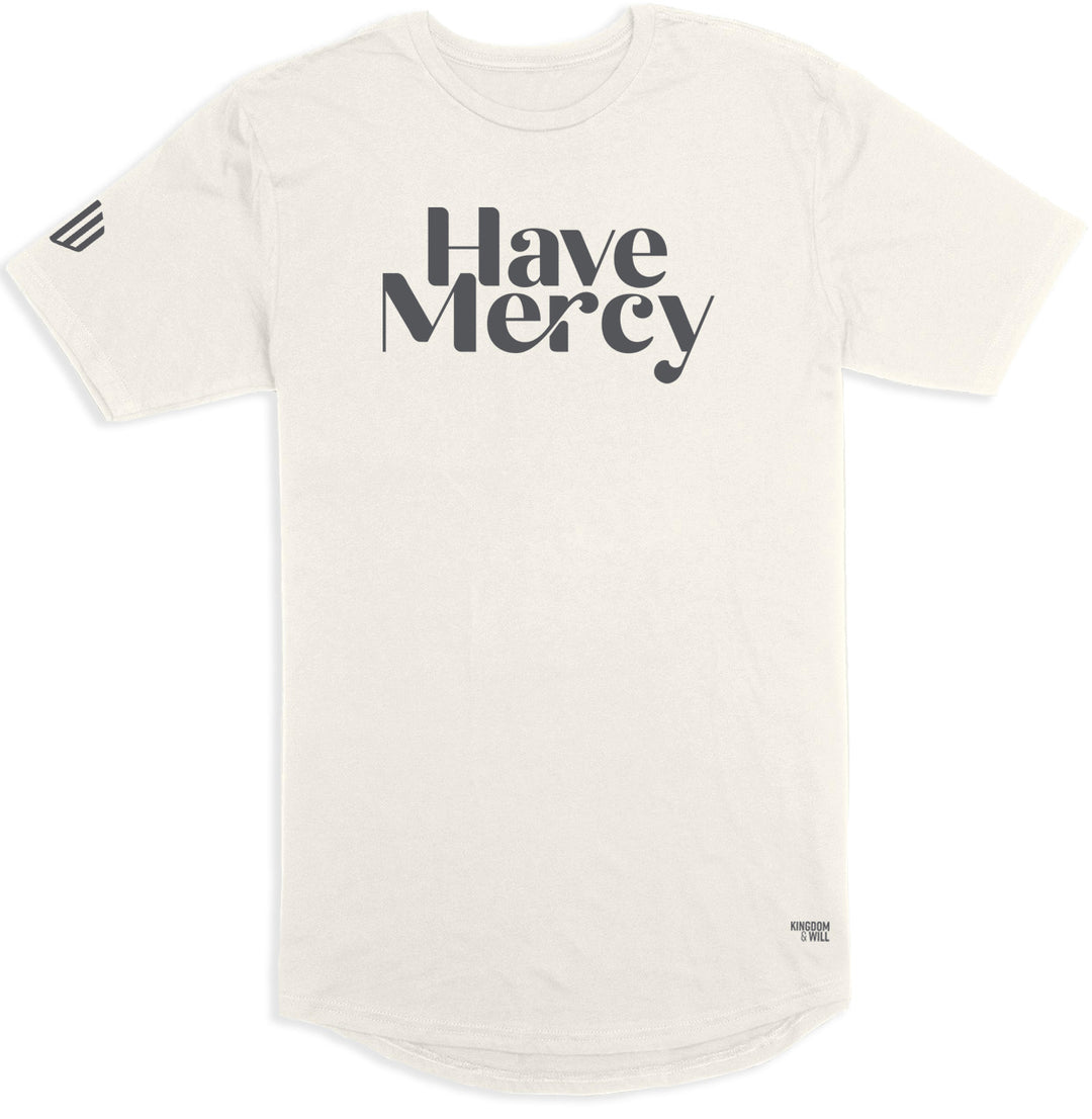Have Mercy Long Body T-Shirt (Bone & Charcoal) - Kingdom & Will