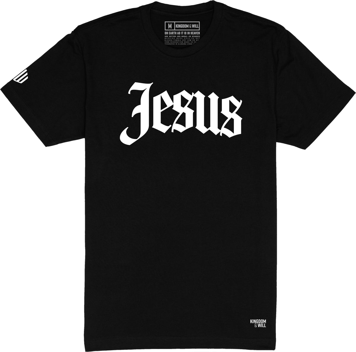 Jesus T-Shirt (Black & White) – Kingdom & Will