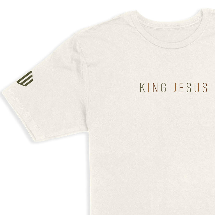 King Jesus Long Body T-Shirt (Earth) - Kingdom & Will