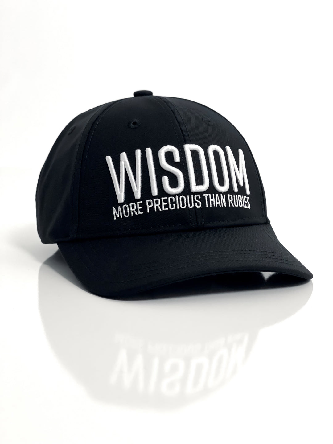 WISDOM BASEBALL CAP (BLACK & WHITE) - Kingdom & Will