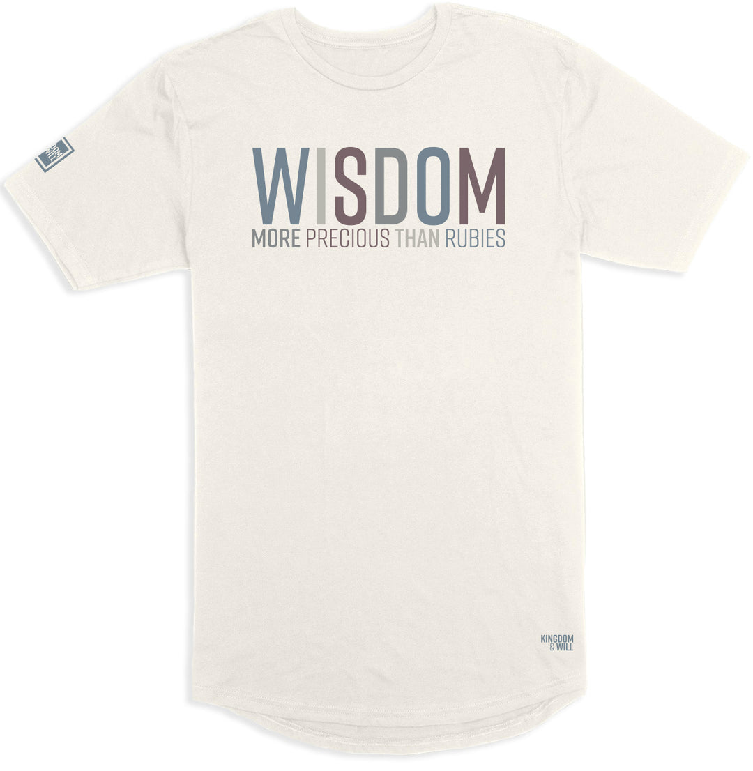 Wisdom Long Body T-Shirt (Bone & Multi-Grain) - Kingdom & Will