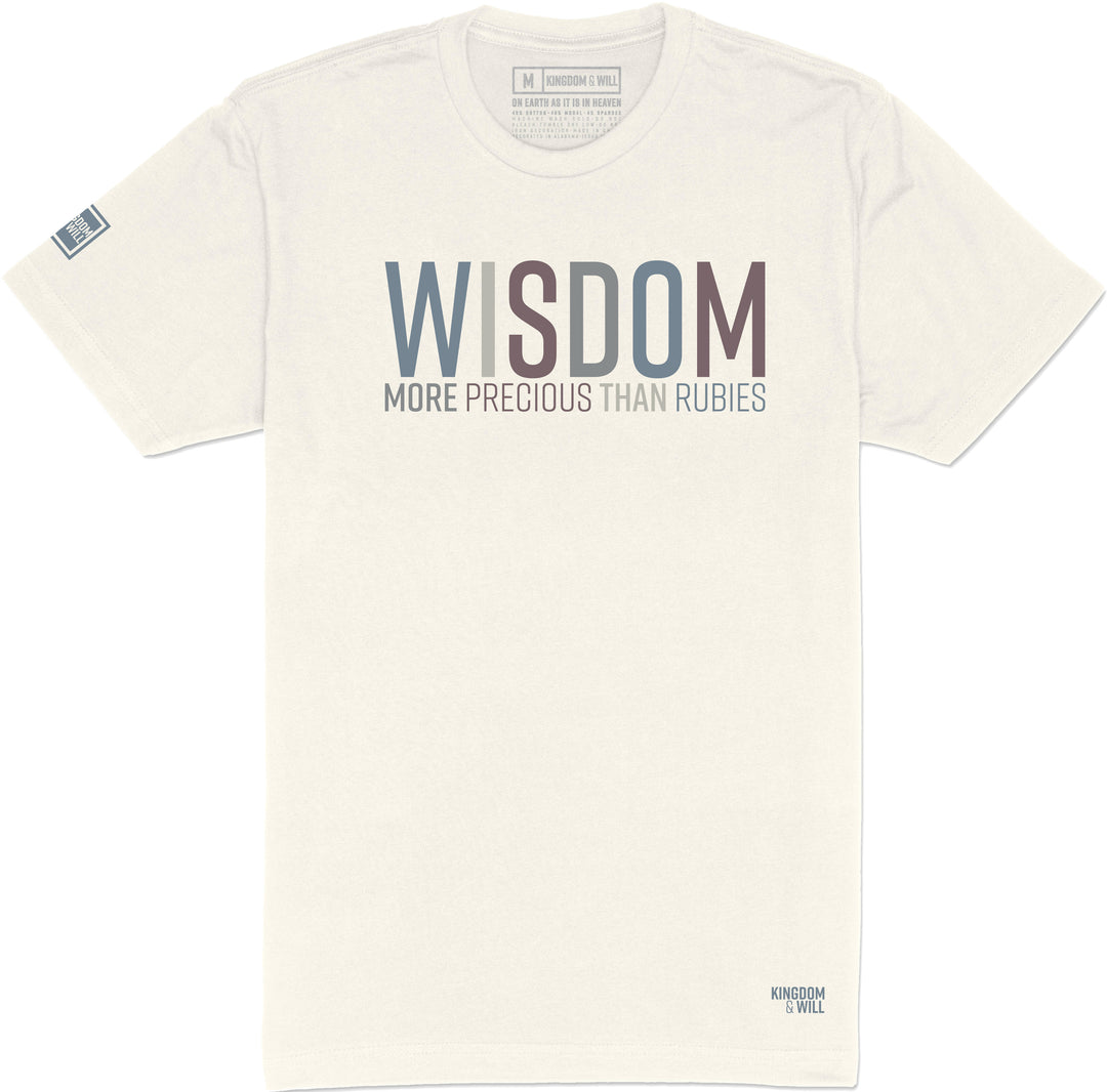 Wisdom T-Shirt (Bone & Multi-Grain) - Kingdom & Will