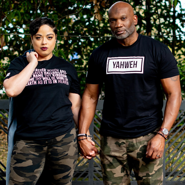 Lord's Prayer T-Shirt (Black & White) - Kingdom & Will