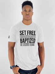 Set Free Unashamed T-Shirt (White & Black)