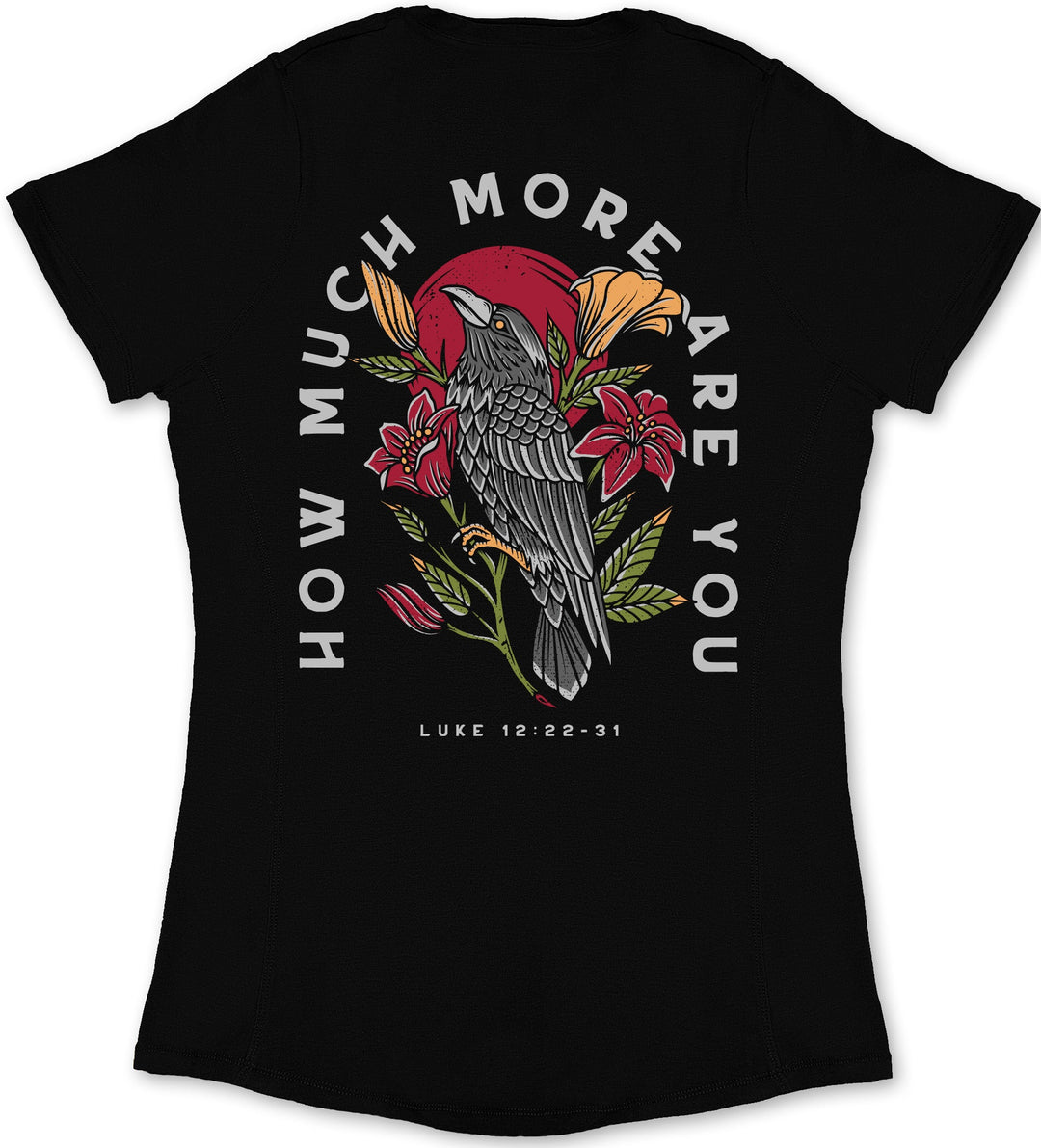 Ravens & Lilies Ladies' T-Shirt (Black) B-Stock