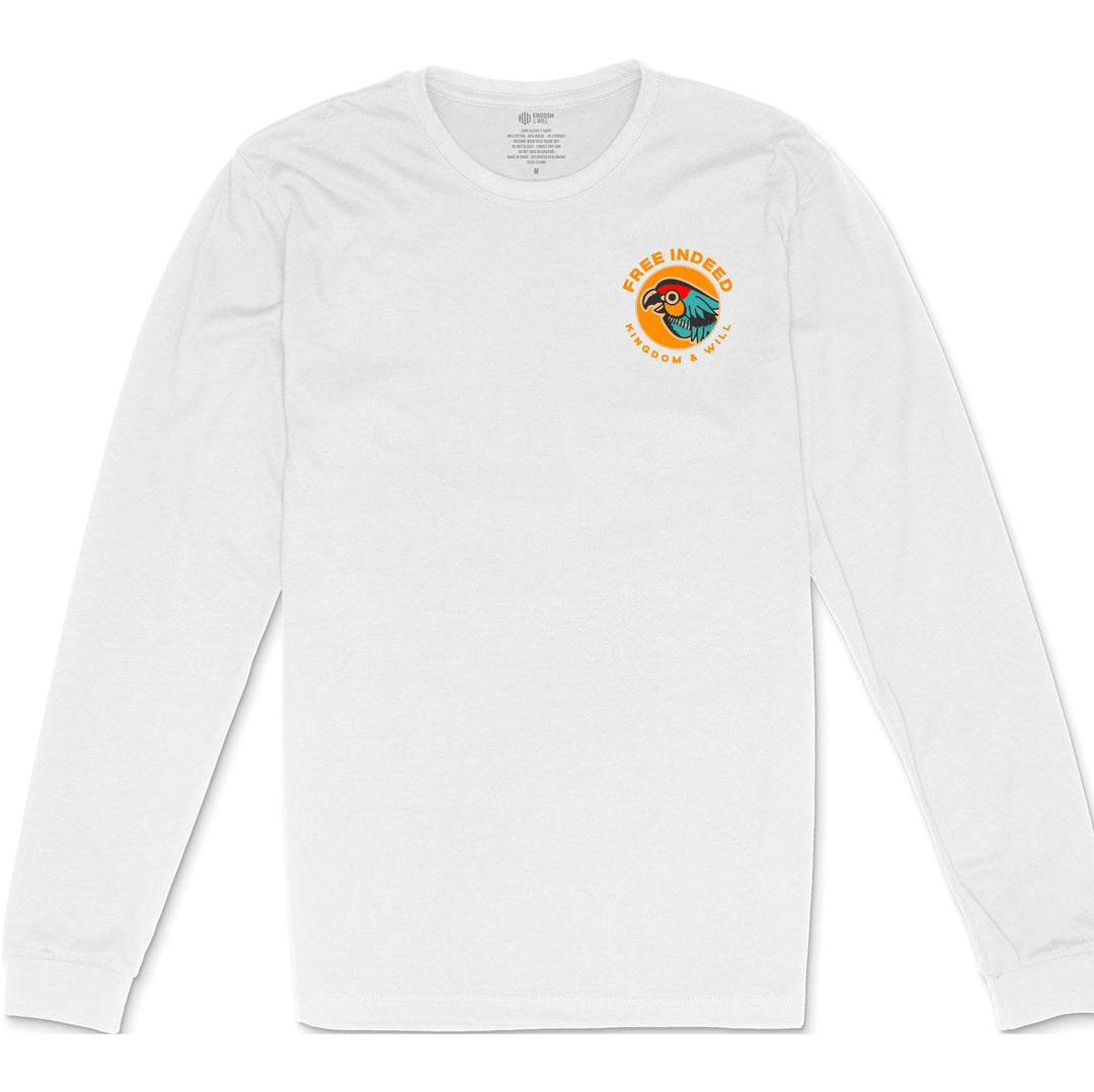 Free Indeed Long Sleeve T-Shirt (White)