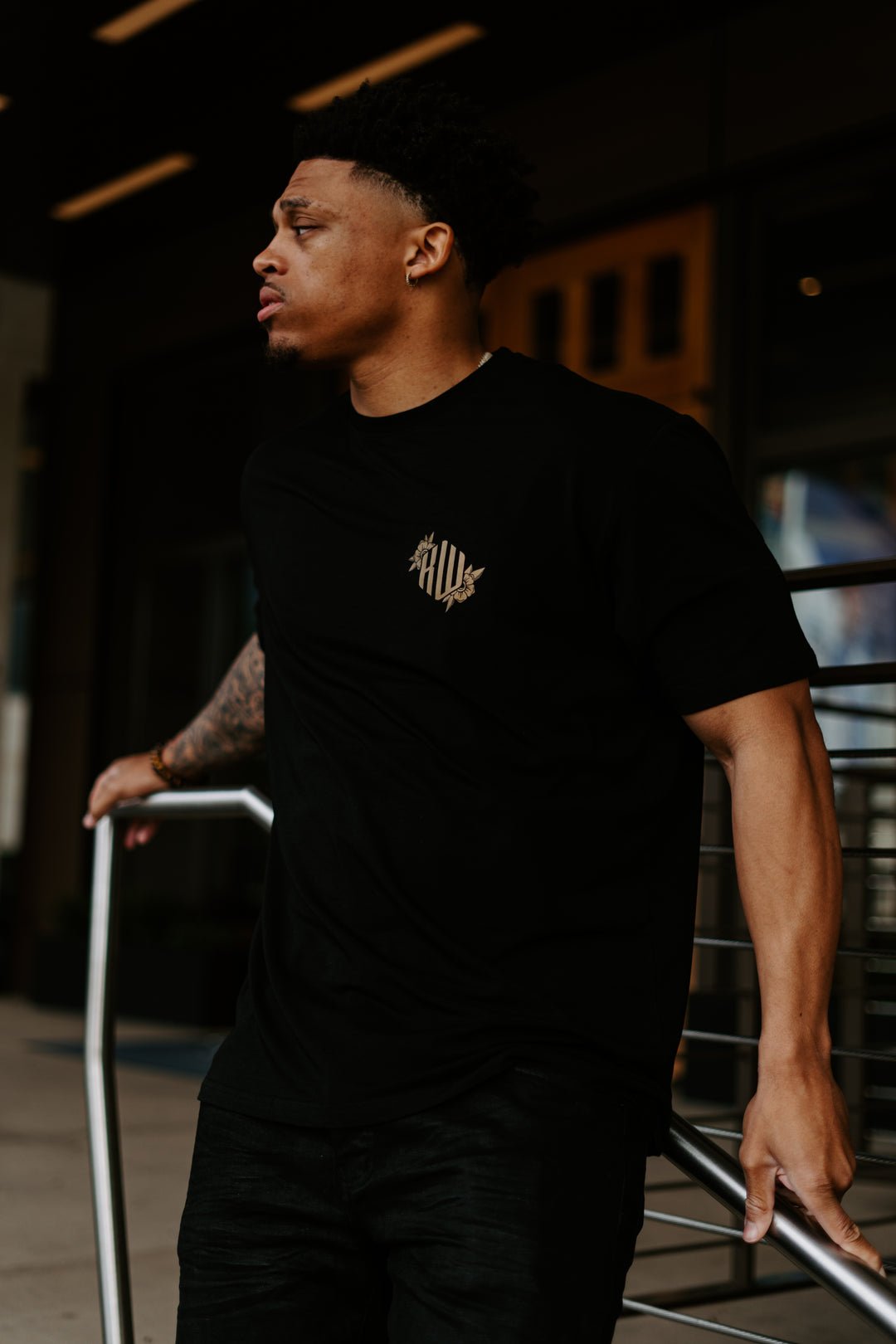 Philippians 4:13 T-Shirt (Black & Gold)