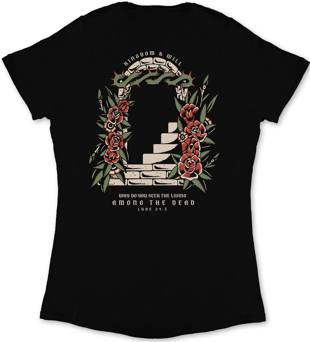Empty Tomb Ladies' T-Shirt (Black)