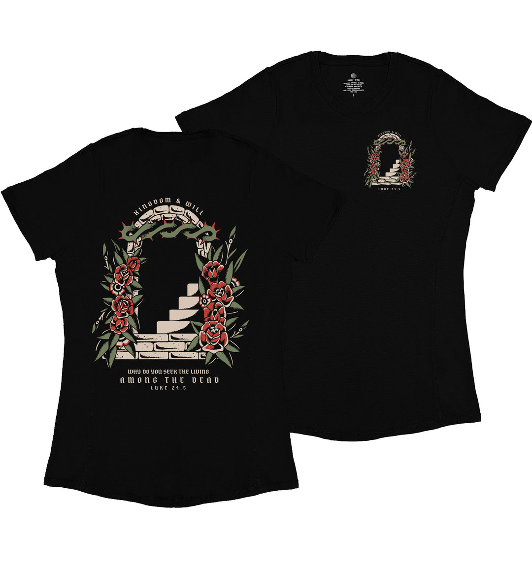 Empty Tomb Ladies' T-Shirt (Black)