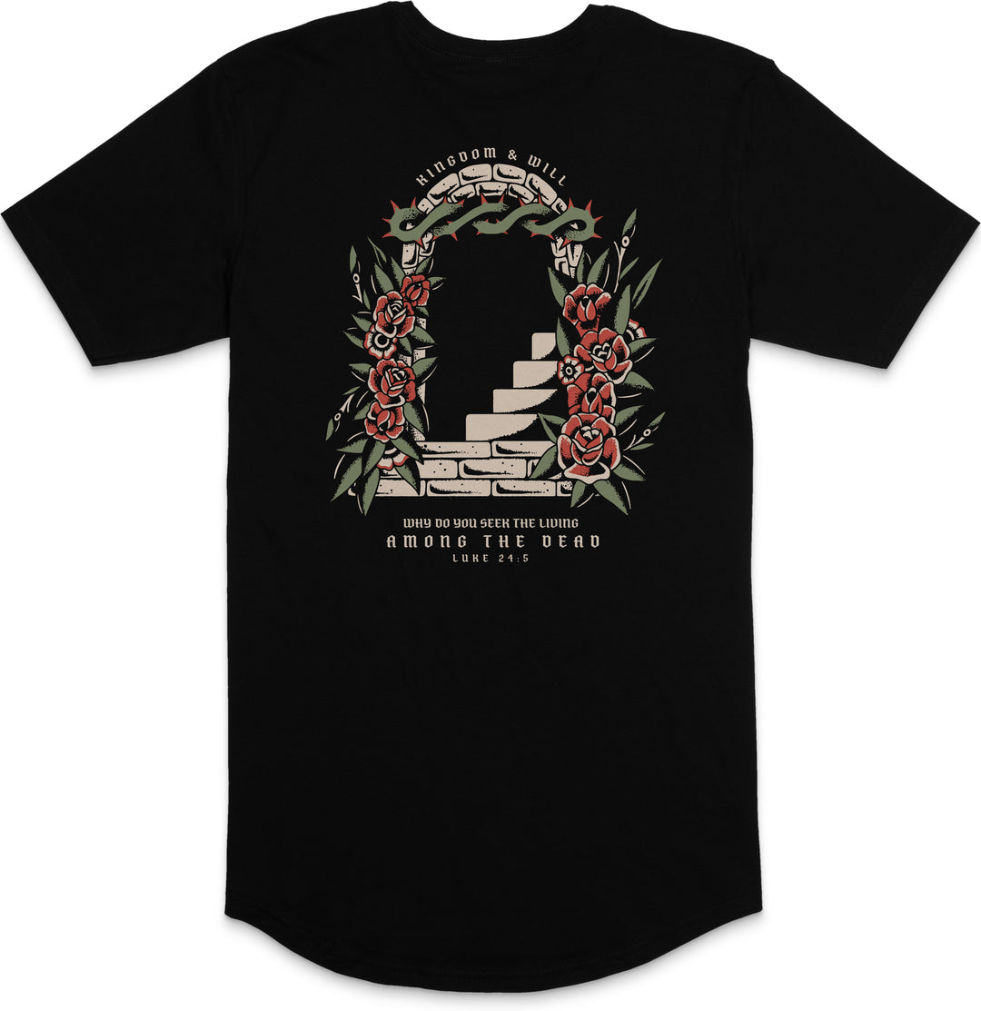 Empty Tomb Long Body T-Shirt (Black)