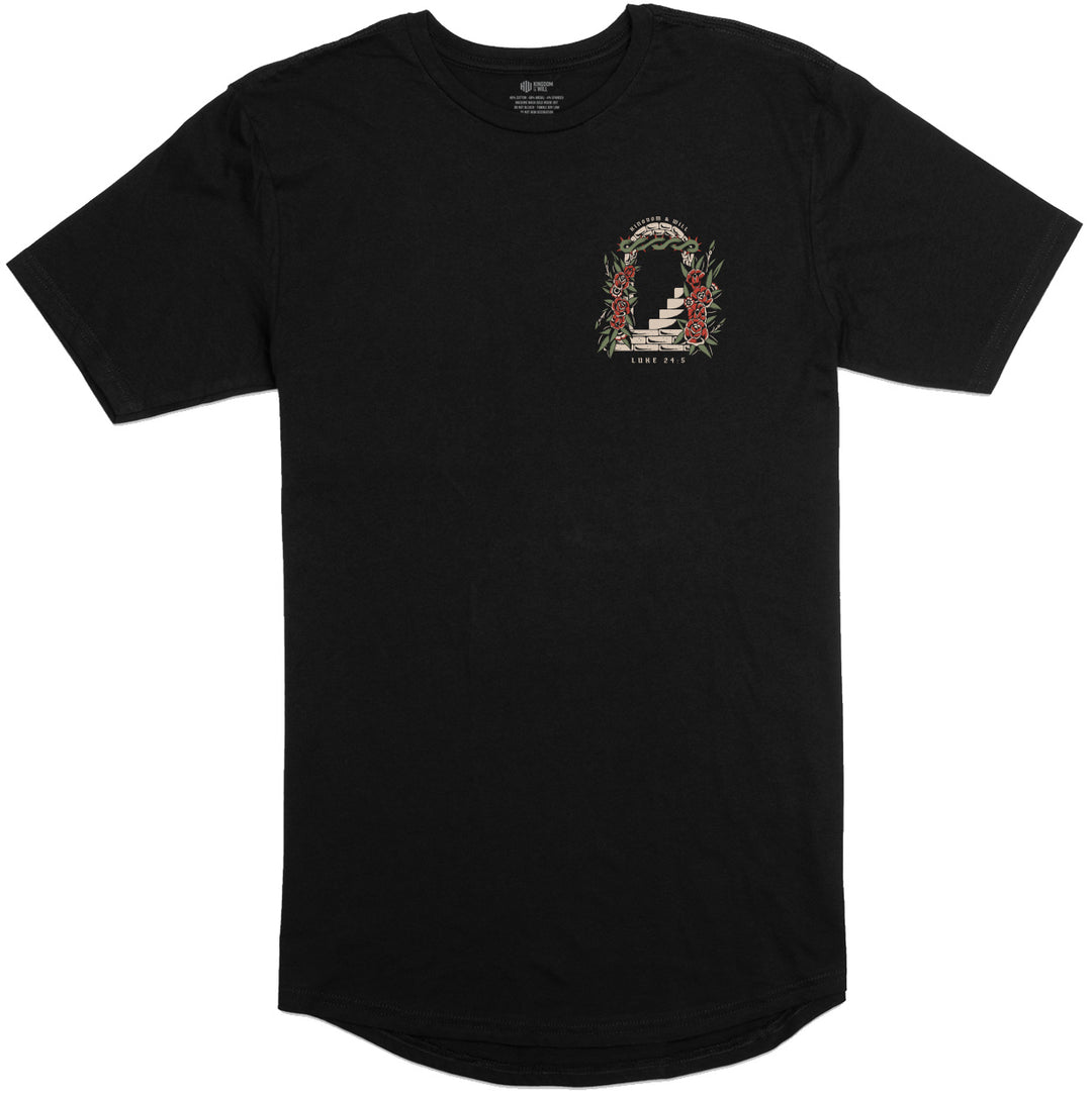 Empty Tomb Long Body T-Shirt (Black)