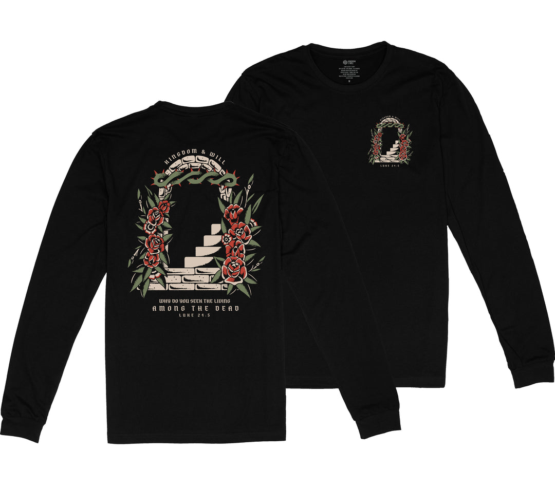 Empty Tomb Long Sleeve T-Shirt (Black)