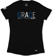 Grace Ladies' T-Shirt (Black & Blue)