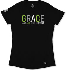 Grace Ladies' T-Shirt (Black & Green)