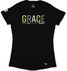 Grace Ladies' T-Shirt (Black & Yellow)