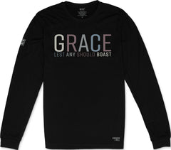 Grace Long Sleeve T-Shirt (Black & Multi-Grain)