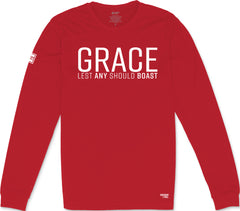 Grace Long Sleeve T-Shirt (Red & White)