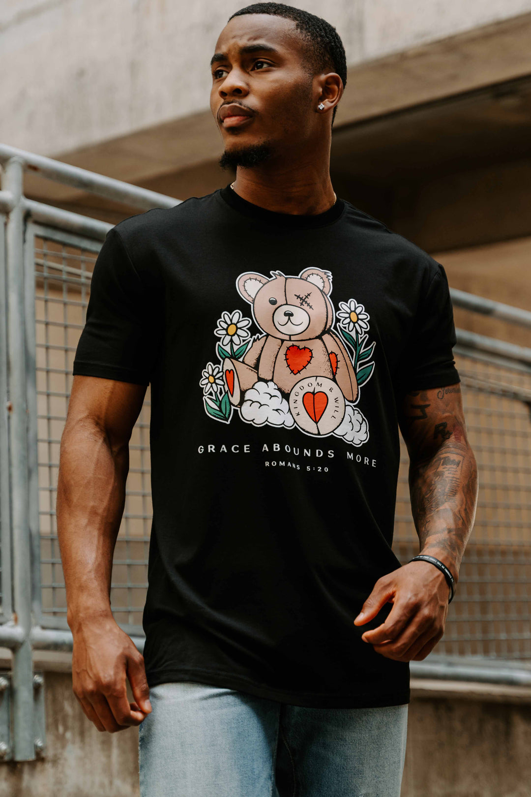 Grace Abounds T-Shirt (Black)