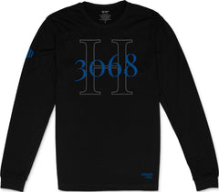 H3068 Long Sleeve T-Shirt (Black & Blue)