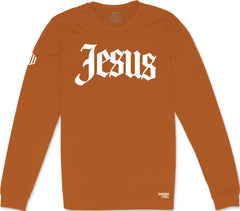 Jesus Long Sleeve T-Shirt (Harvest & White)