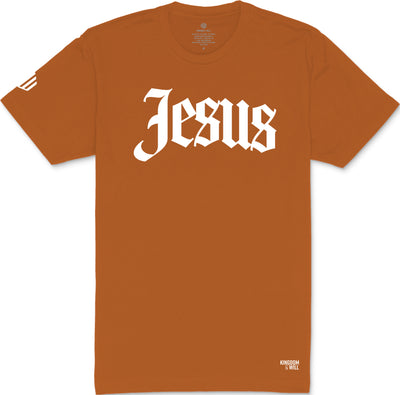 Jesus T-Shirt (Harvest & White) - Kingdom & Will