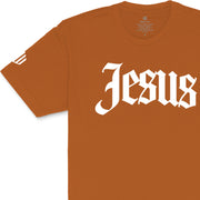 Jesus Long Body T-Shirt (Harvest & White)