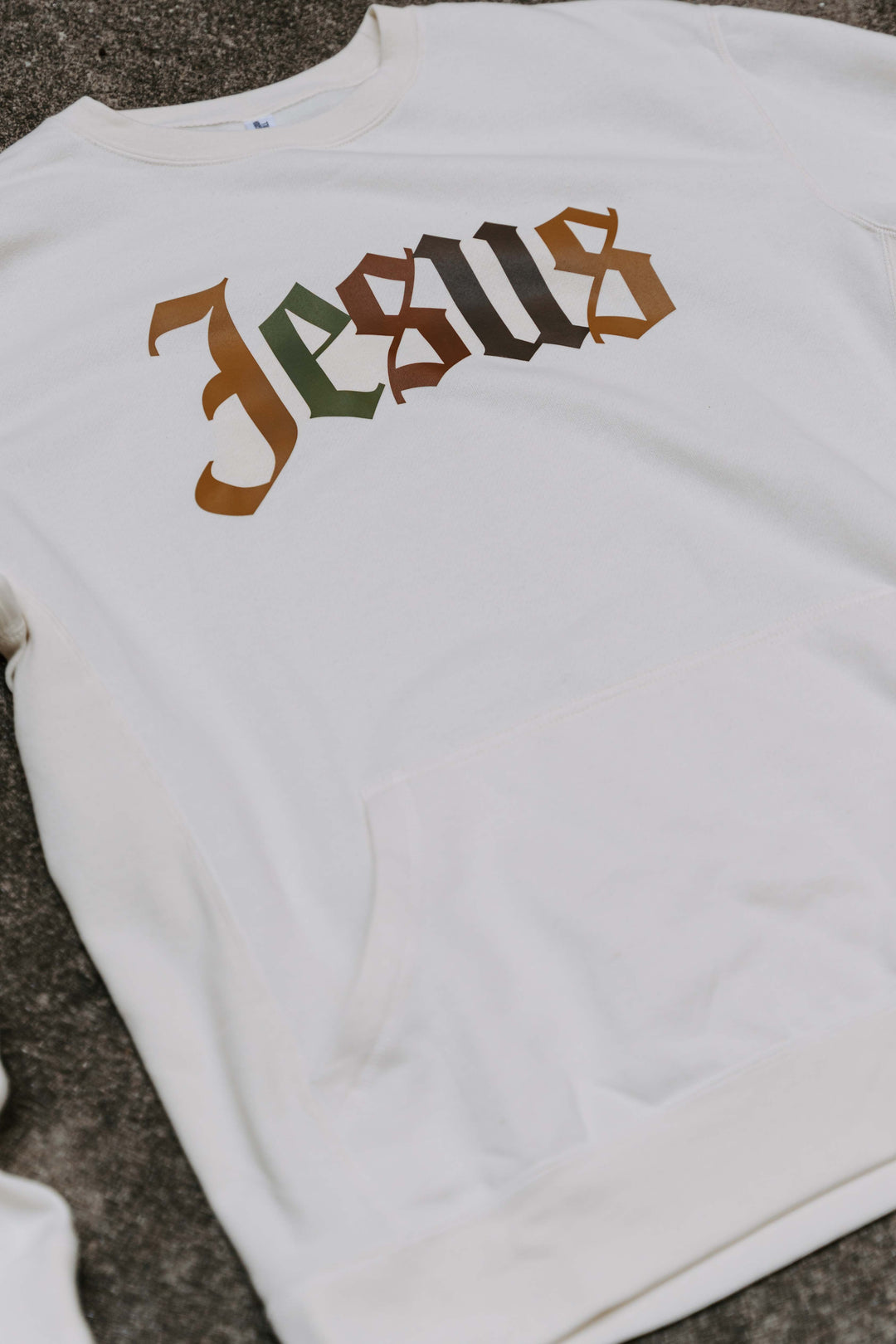 Jesus Pocket Sweatshirt (Earth)