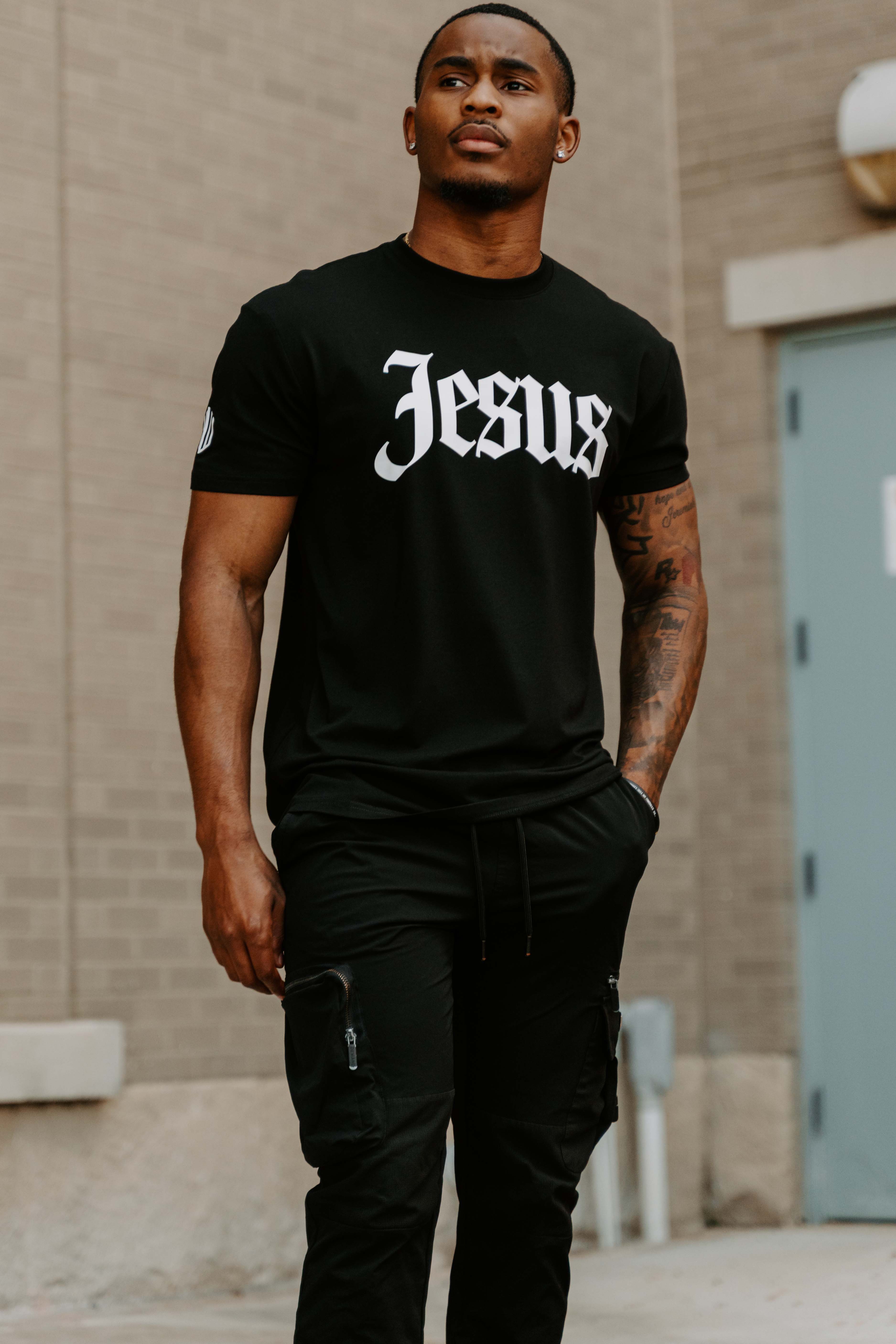 Jesus T-Shirt (Black & White) – Kingdom & Will