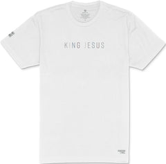 King Jesus T-Shirt (White & Multi-Grain)