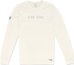 King Jesus Long Sleeve T-Shirt (Bone & Multi-Grain)