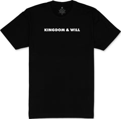 Kingdom & Will Statement T-Shirt (Black & White)