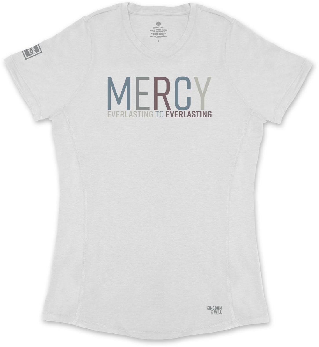 Mercy Ladies' T-Shirt (White & Multi-Grain) – Kingdom & Will
