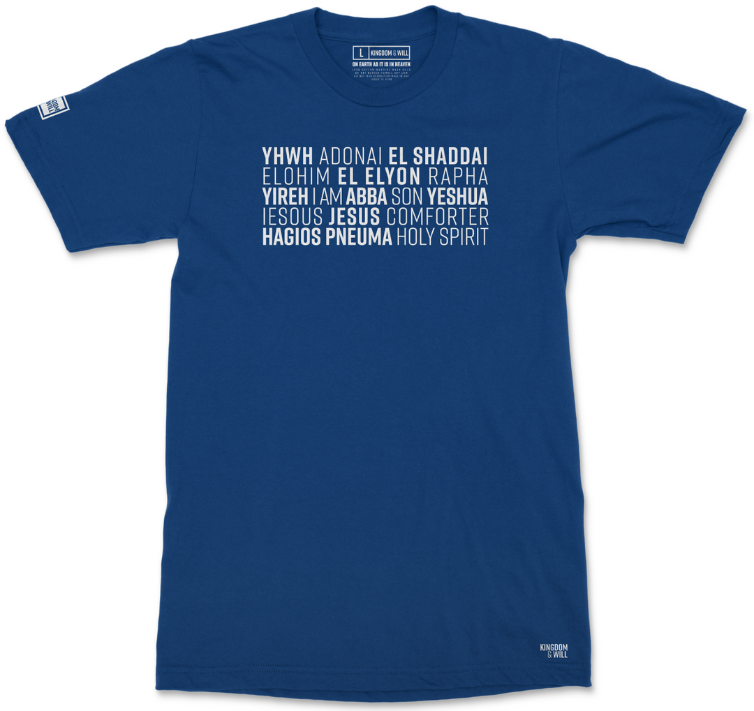 Names of God T-Shirt (Royal) B-Stock