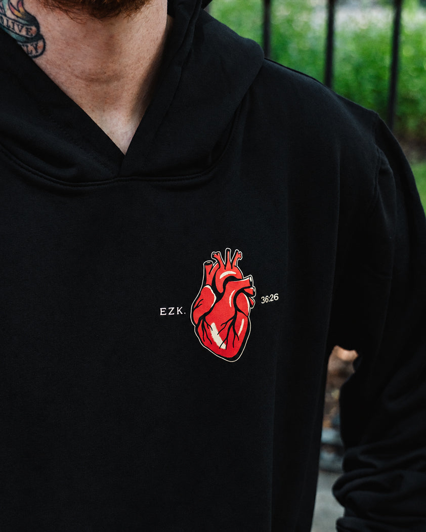 New Heart Hoodie (Black)