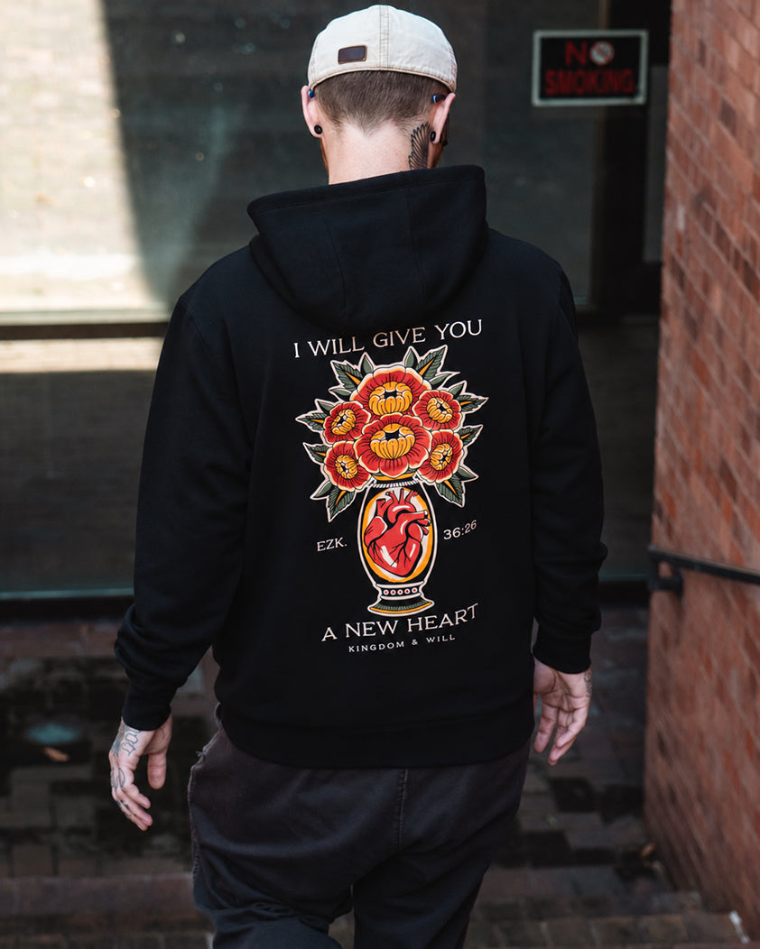 New Heart Hoodie (Black)
