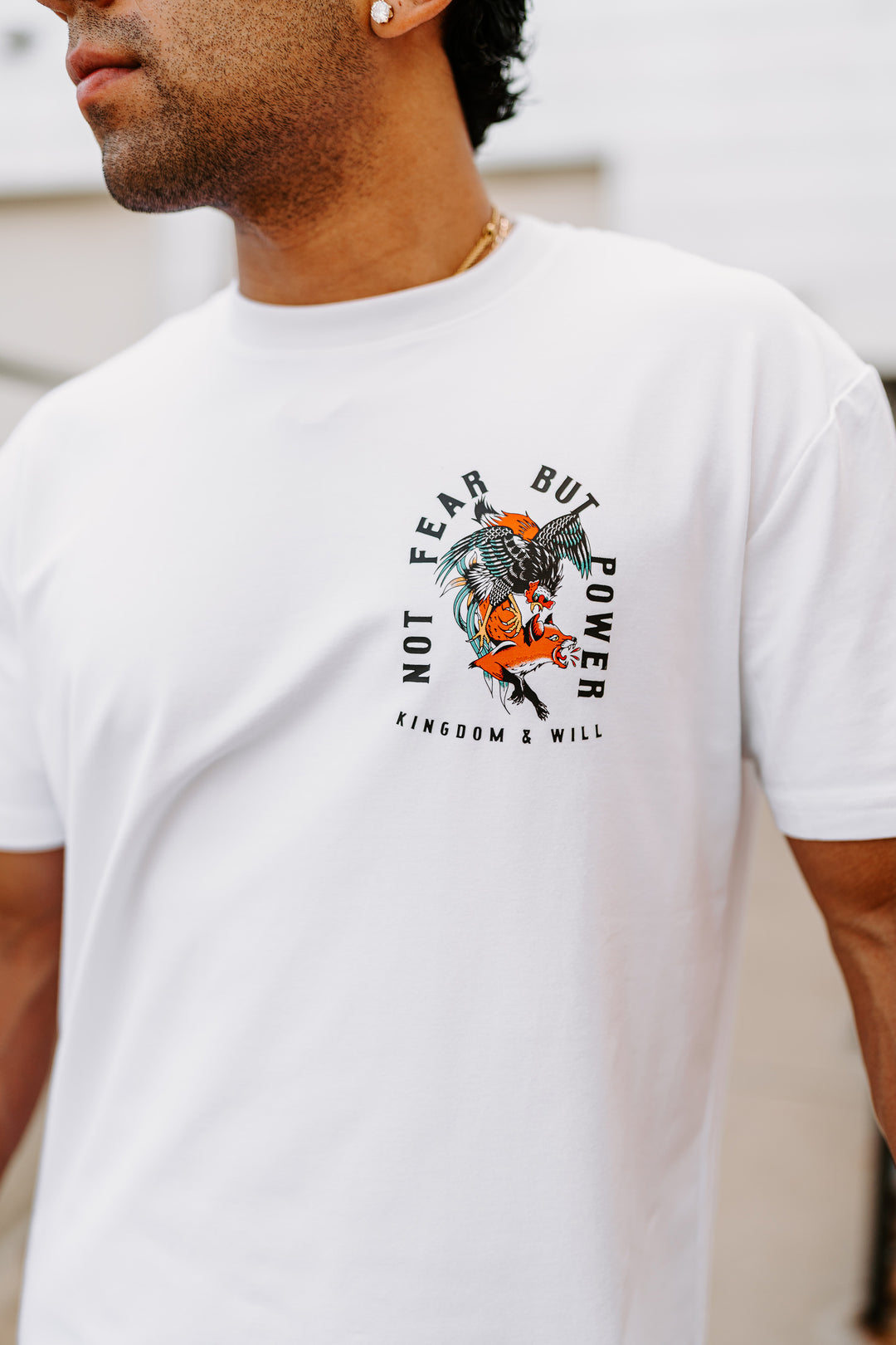 Not Fear But Power T-Shirt (White)
