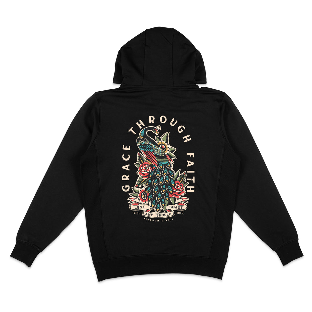 Peacock Hoodie (Black)